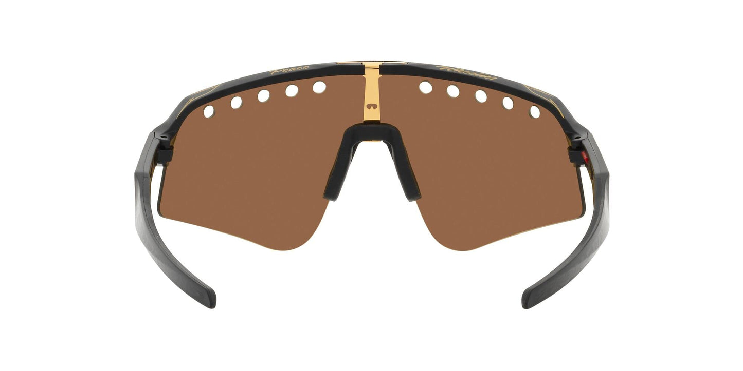 Oakley Men's OO9465 Sutro Lite Sweep Rectangular Sunglasses, TLD Matte Black/Prizm Tungsten, 39 mm
