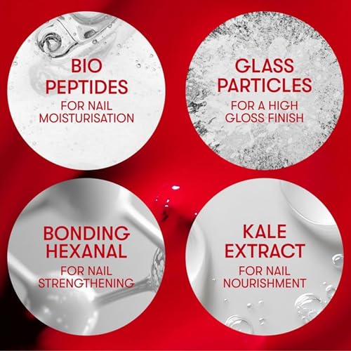Nails Inc It's Topless Gel Nail Polish, 4-in-1 Base Coat, Treatment, Color & Top Coat, Long Lasting, Strong, Chip Free Nails, Glossy Salon Quality Manicure At Home, Vegan, Cruelty Free, Shade Kendall