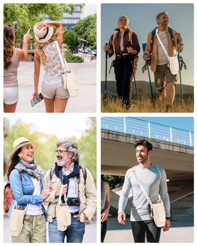 sportsnew Water Bottle Carrier Bag with Phone Pocket for Stanley Brumate era 40oz Insulated Water Bottle Holder Pouch with Strap Water Bottle Bag with Straw Cover for Stanley Cup Accessories