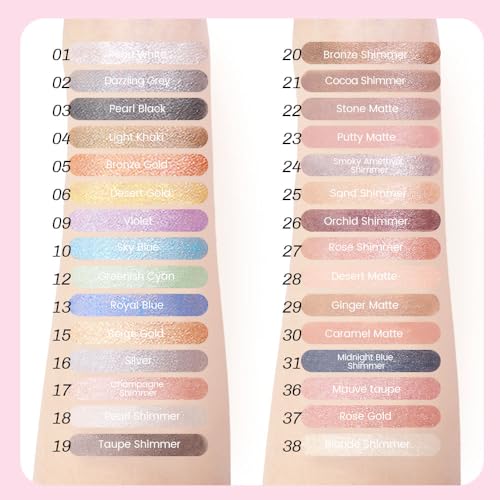 Kaely 2in1 Cream Eye Shadow Brightener Sticks for Eyes, Pencil Eyeshadow Applicator Stick Waterproof Pigmented, Eye Shadow Palette Highlighter Makeup, sombras para ojos, 38 Blonde Shimmer