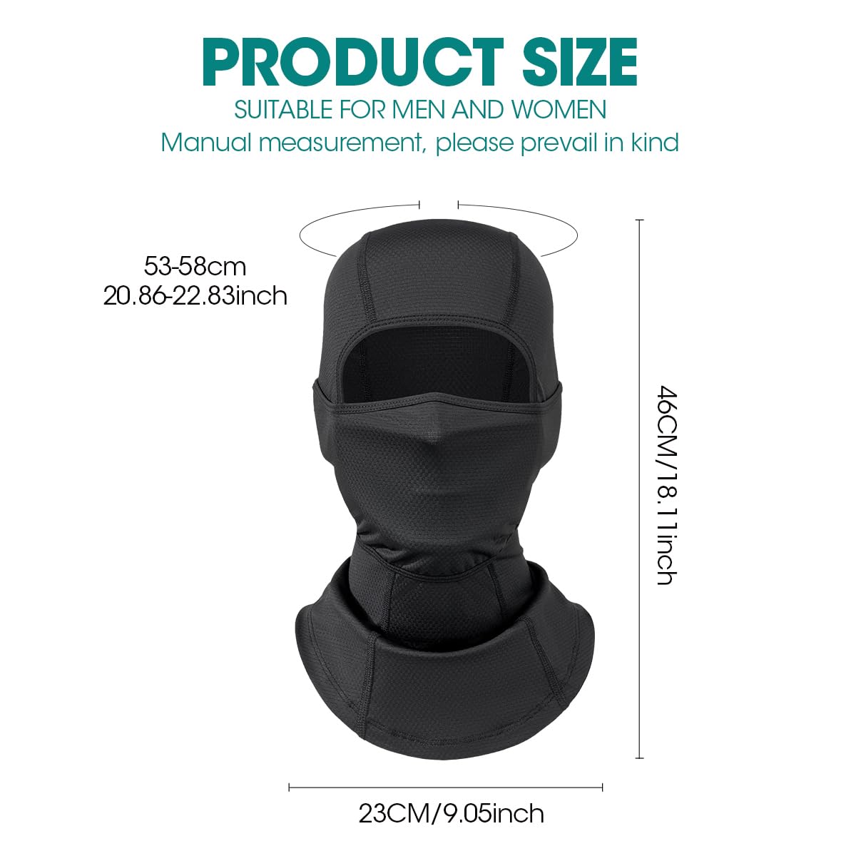 3 Pieces Balaclava Moveable Face Mask Ski Mask Sun Protection Breathable Balaclavas for Men Women Cycling Outdoor Sports