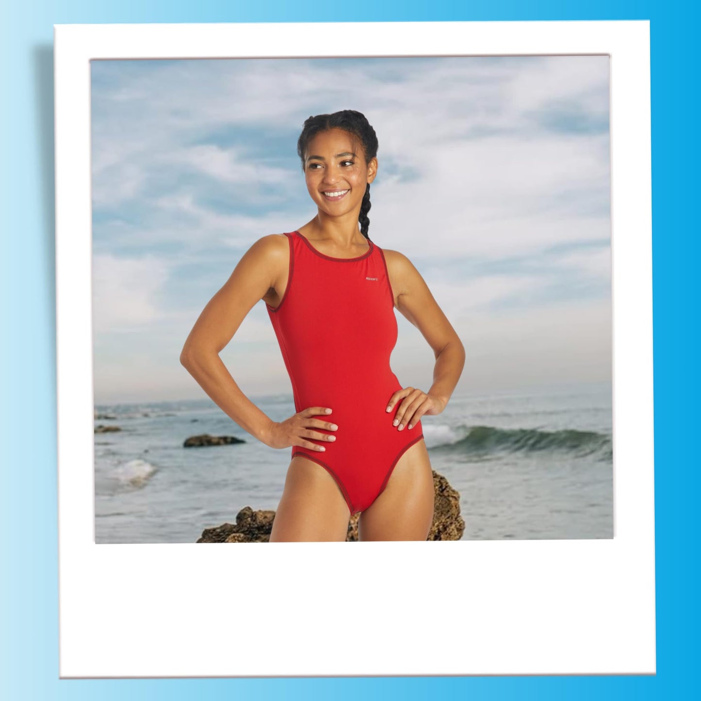 Sporti HydroLast Women's Water Polo Suit - Navy - 30