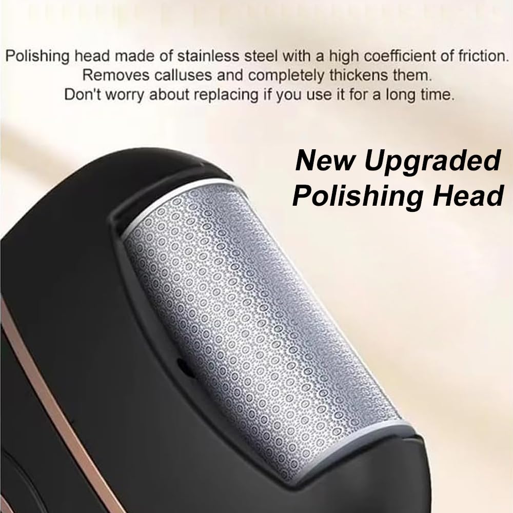 2025 New Electric Callus Remover for Feet, Portable Rechargeable Foot Repair and Grinding Device with Digital Display, Heel Polisher File for Men Women Dry Callus Dead Skin (Grey)