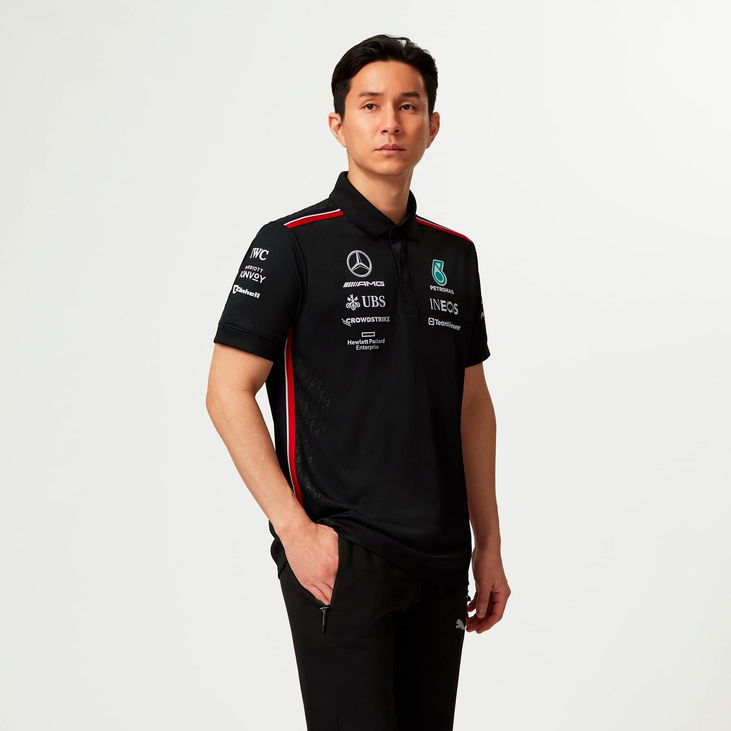 Mercedes AMG Petronas Formula One Team - 2023 Team Polo - Black - Men - Size: M