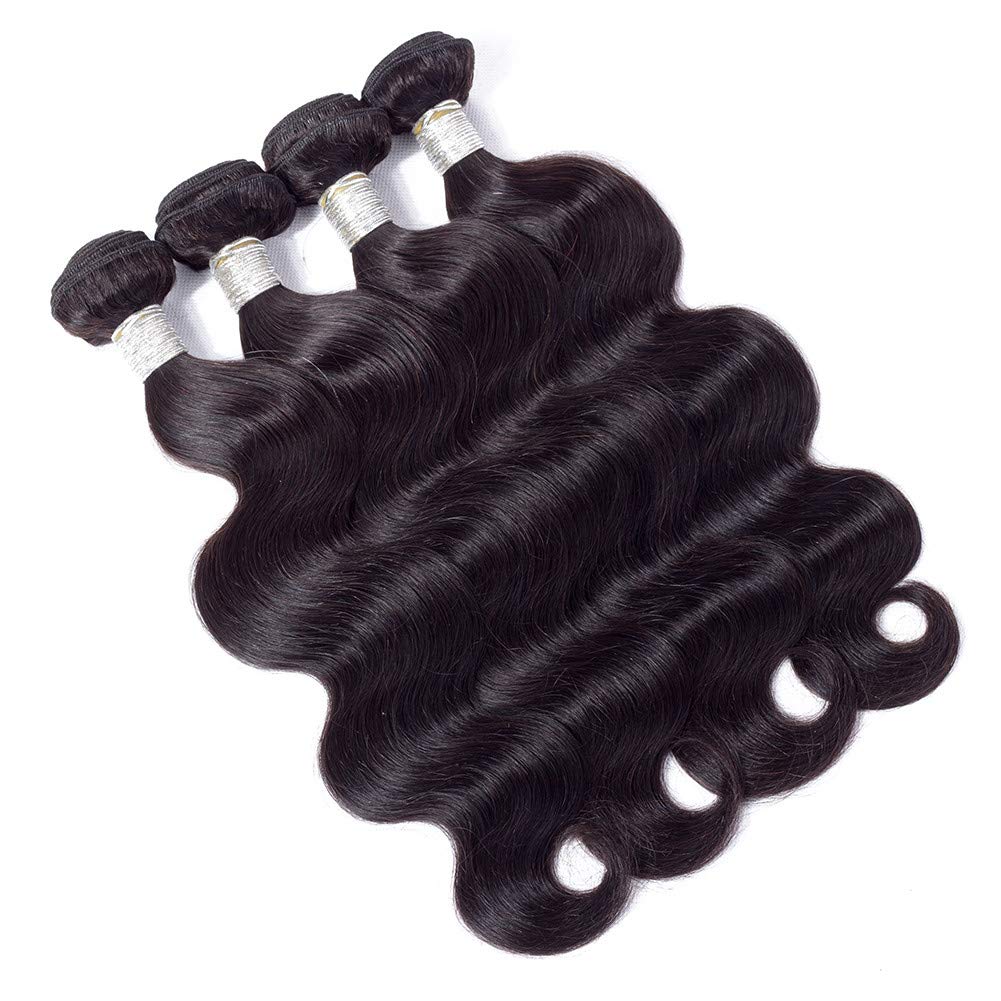 10A Brazilian Body Wave Bundles Human Hair 20 20 22 22inches Unprocessed Body Wave Human Hair Bundles Brazilian Body Wave Hair 4 Bundles Natural Color