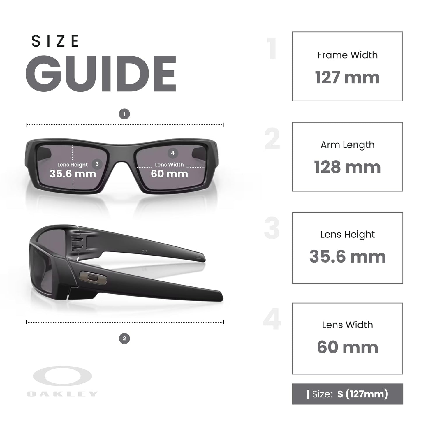Oakley Gascan OO9014 11-122 61M Matte Black/Grey Polarized Sunglasses For Men For men+BUNDLE Accessory Leash Kit + BUNDLE with Designer iWear Eyewear Kit