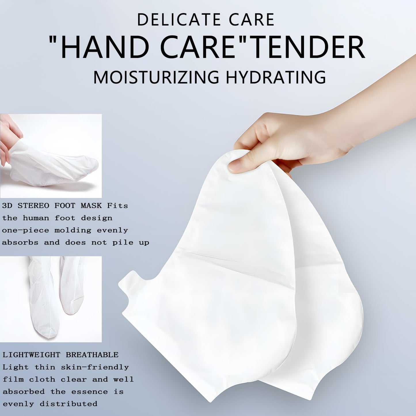 MOND'SUB Foot Masks Moisturizing Socks - Moisturizes Tired, Dry & Cracked Feet, Exfoliating Hydrating Foot Mask - Dry Skin Solution - Moisturizing Foot Treatment- All Skin Types - 9 Pairs