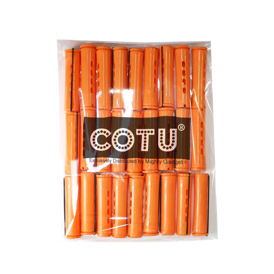 36 pc of COTU (R) Hair Perm Rods Jumbo Size - Tangerine Color