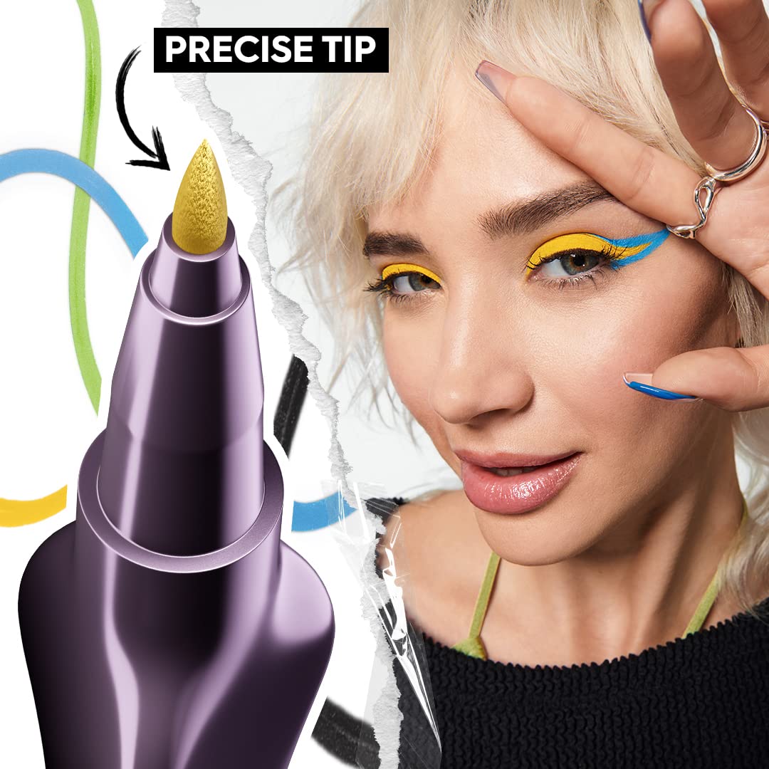 Urban Decay 24/7 Inks Liquid Eyeliner Pen (Whiskey - Matte Dark Brown, Brush Tip Eye Liner), Water-Resistant, Smudge-Resistant, Vibrant Colored Liner, Ergonomic Precision Grip, Vegan - 0.01 fl oz