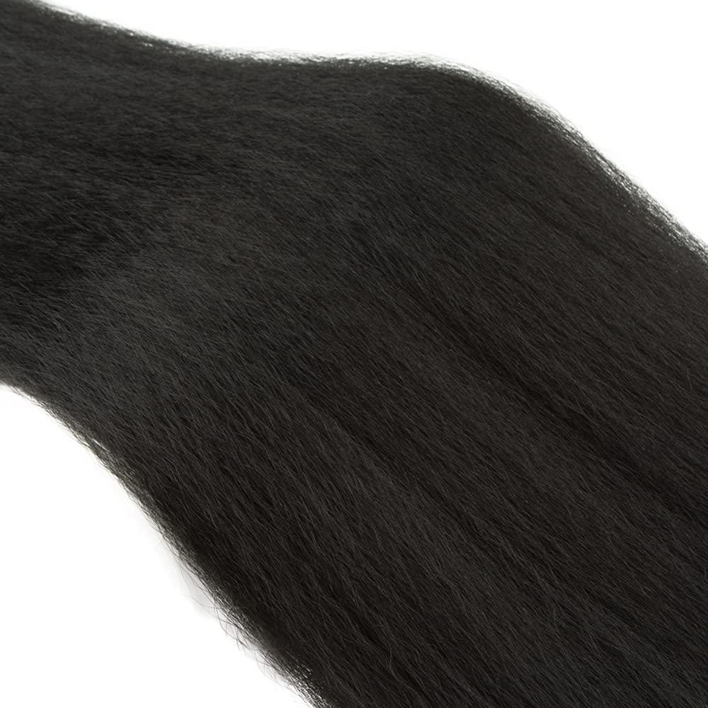 Habiliana Bundles Human Hair Yaki Wave Natural Human Hair Bundles Unprocessed Brazilian Virgin Hair Bundles Natural Human Hair Quick Weave Hair Extension
