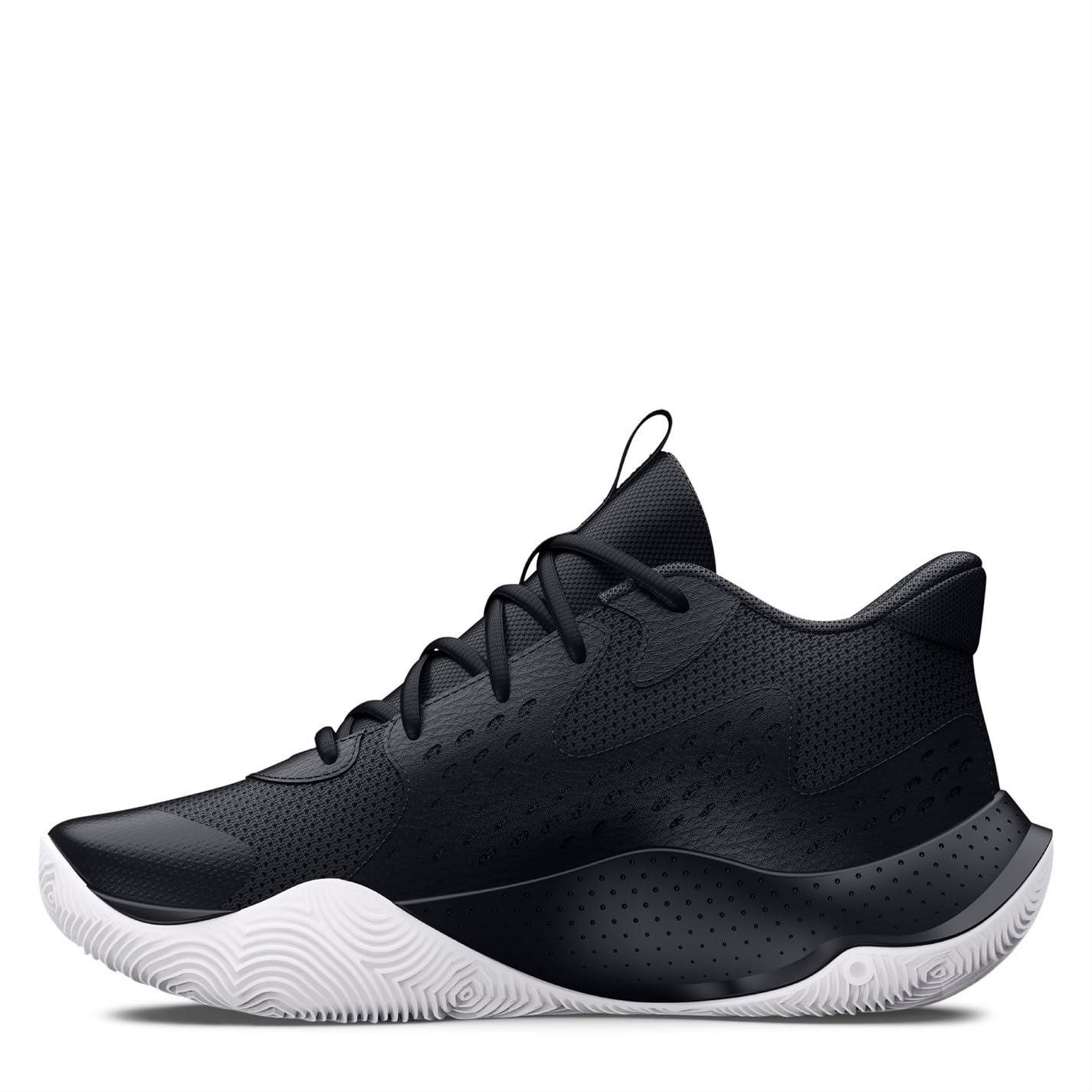 Under Armour Unisex Grade School Jet '23, (001) Black/Red/White, 6, US
