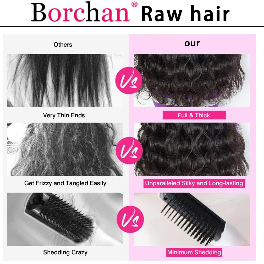 16A Human Hair Bundles Raw Body Wave 3 Bundles（14 16 18 inch）100% Unprocessed Brazilian Virgin Raw Human Hair Thick Body Wave Bundles Human Hair Full and Thick Hair Extensions Natural Color