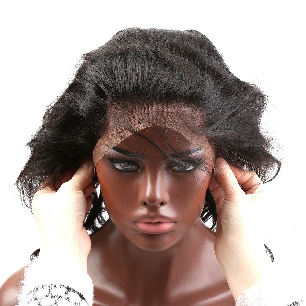 Greatremy 13x4 Body Wave Human Hair Lace Frontal, Free Part Natural Hairline with Baby Hair, 130% Density Full Cuticle Aligned Wavy Hair Fronal (10 inch)