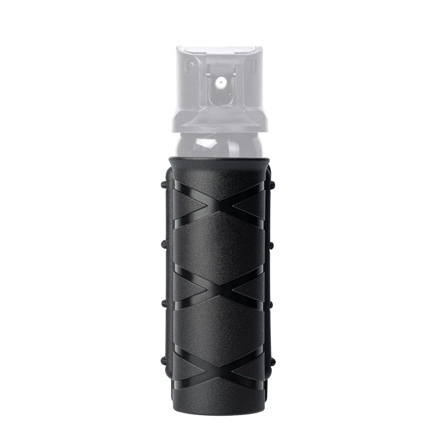 TACNEX Open Top OC/Mace Spray Holster for Duty Belt Quick Release Pepper Spray Case MK4 Canister Holder Polymer Carrier Sheath for Law Enforcement Police Prison/Correctional Officer Security Guard
