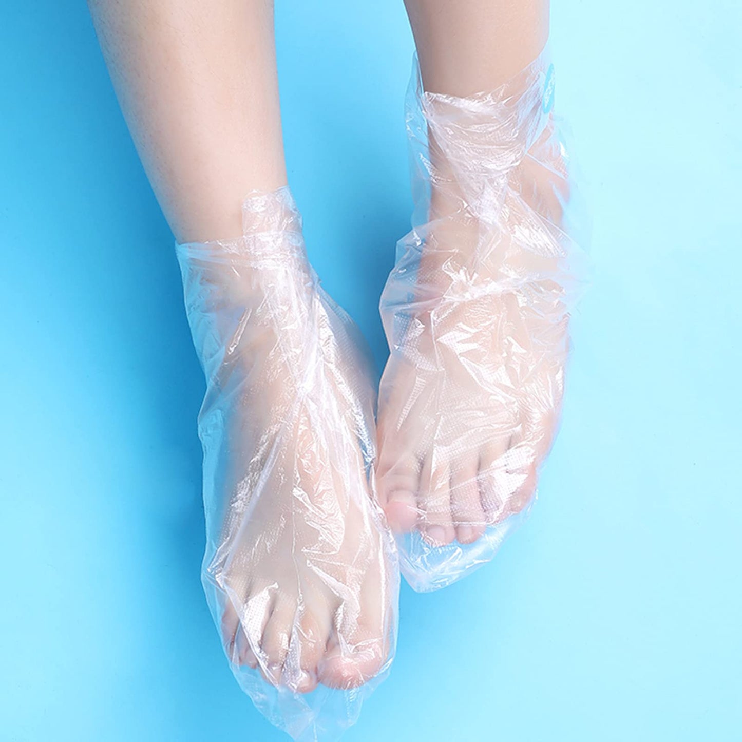 200pcs Foot Paraffin Wax Bath Liners, Niubow Plastic Hot Wax Therapy Bags Covers for Foot Therabath (200pcs Booties)