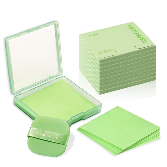 1000 pieces Skin-friendly, non-irritating, gentle blotting paper, Lightweight and breathable blotting paper (Green Tea)