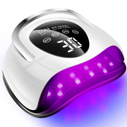 220W UV LED Nail Lamp, UV Light for Nails Gel Polish with 57 Lamp Beads 4 Timer Setting & LCD Touch Display Screen, Auto Sensor, Professional Nail Light UV Nail Lamp for Gel Nails