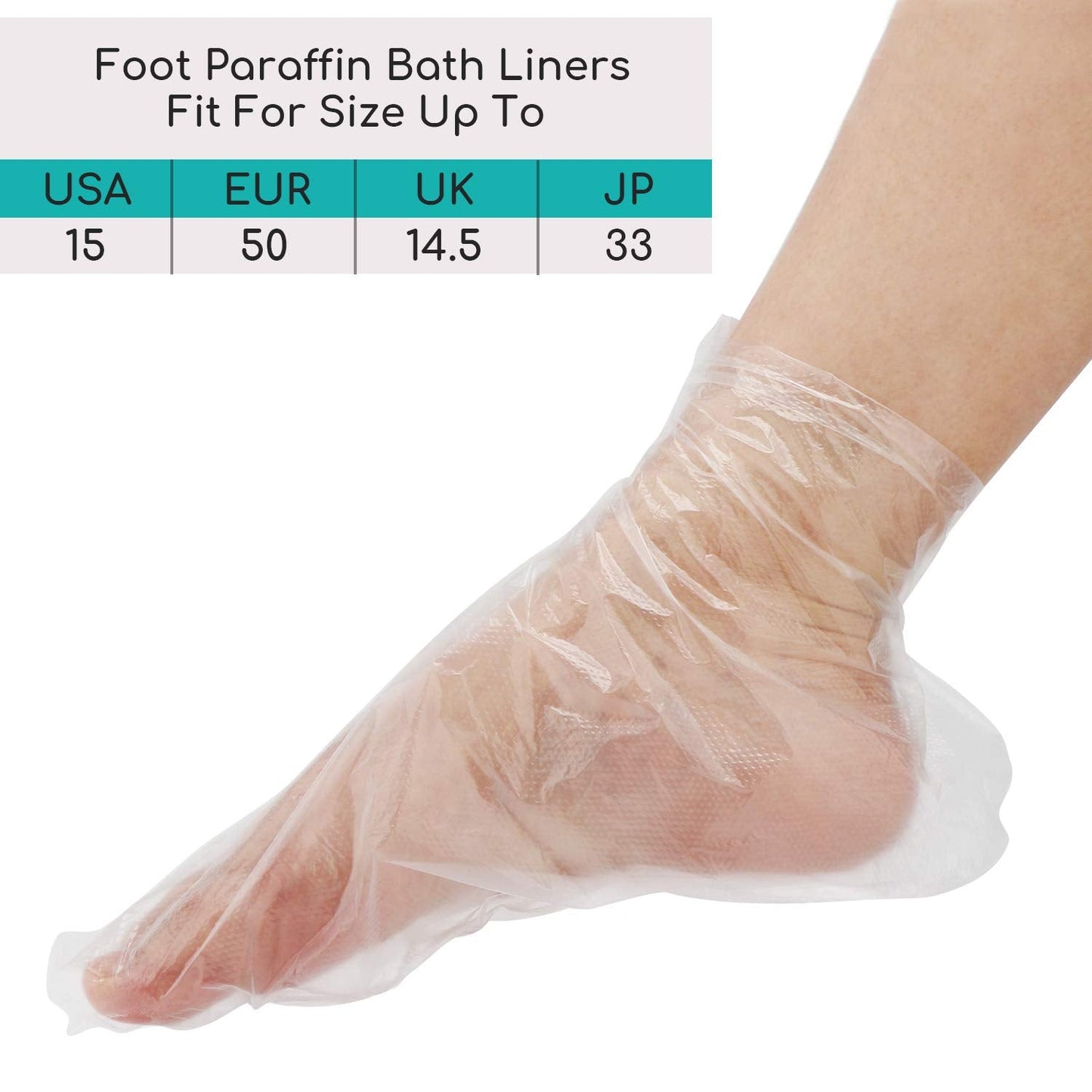 Segbeauty Paraffin Wax Liners for Hands & Feet, 200 Counts Larger & Thicker Plastic Paraffin Wax Booties Bags, thera-py Wax Refill Socks & Gloves Paraffin Bath Mitts Covers for Wax treat-ment