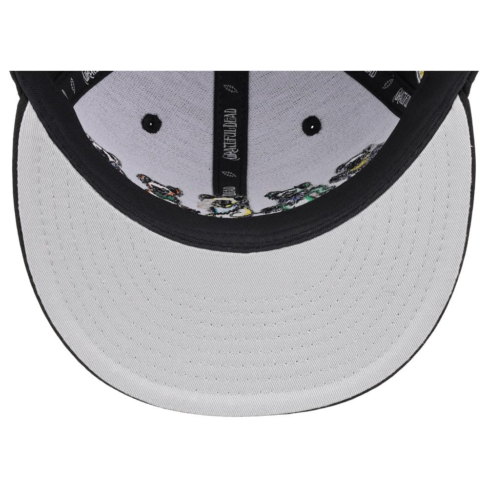 Grateful Dead Dancing Bears Fitted Hat (7 1/4, blk/Gry), Black/Grey