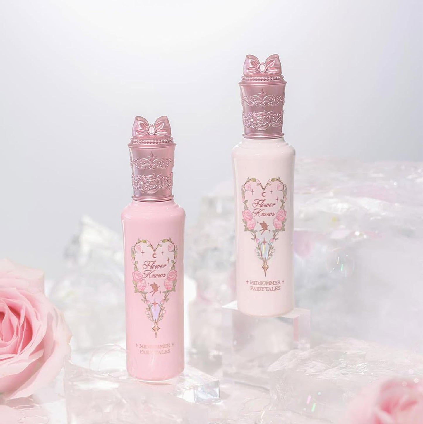 Flower Knows Midsummer Fairytales Liquid Highlighter,Shimmering Face & Body Illuminator,Glow Finish,Blendable & Long-lasting Radiance for Women & Girls(02 Sunset Forest)