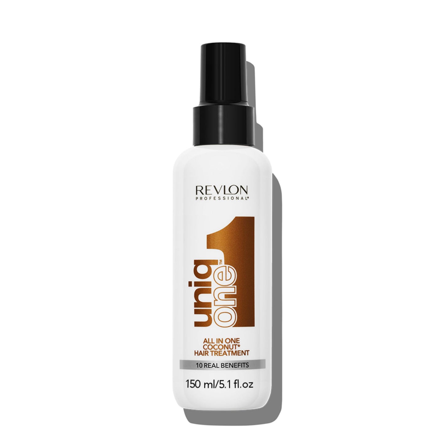 REVLON PROFESSIONAL UniqOne Hair Treatment, Moisturizing Leave-In Product, Repair For Dry and Damaged Hair, Promotes Healthy Hair, Coconut Fragrance, 5.1 Fl Oz (Pack of 1)