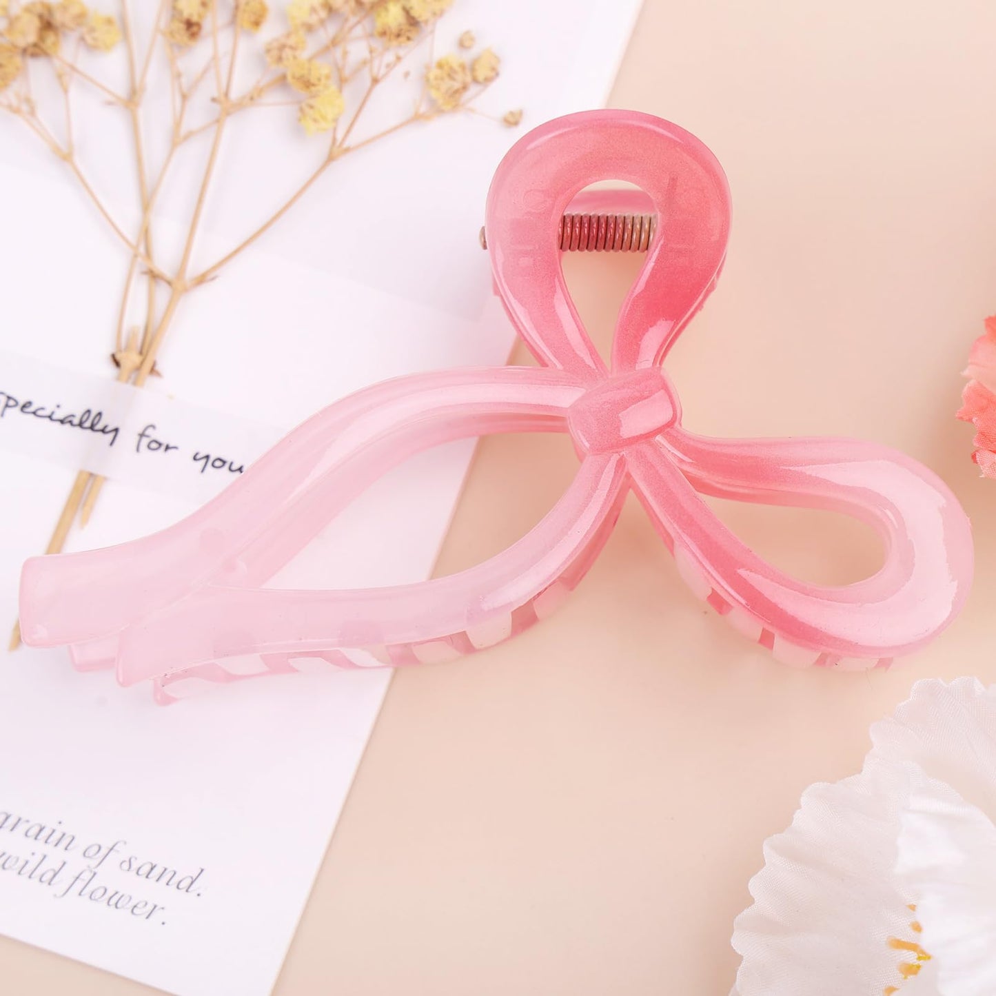 3 Pcs Bow Hair Clips Elegant Hair Claw Butterfly Hair Accessories for Girls Nonslip Butterfly Clips Hair Styling Accessories for Women
