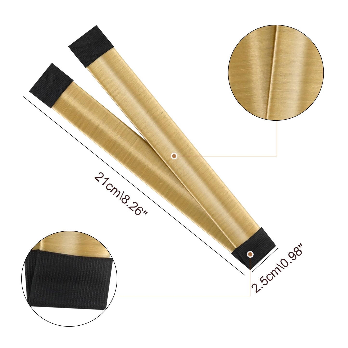 Boobeen 4 Piece Hair Bun Maker for Women DIY Girls - French Snap Roll Twist Donut Hairstyle Tool for Long Hair (4 colors B)