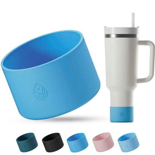 REUZBL Pastel Silicone Bottle Boot Sleeve for Stanley Tumblers 20-40oz, Hydro Flask Tumblers, Simple Modern Tumblers, Iron Flask Tumbler, Similar Tumblers, Tumbler Water Bottle Accessory