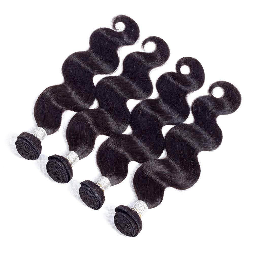 10A Brazilian Body Wave Bundles Human Hair 20 20 22 22inches Unprocessed Body Wave Human Hair Bundles Brazilian Body Wave Hair 4 Bundles Natural Color