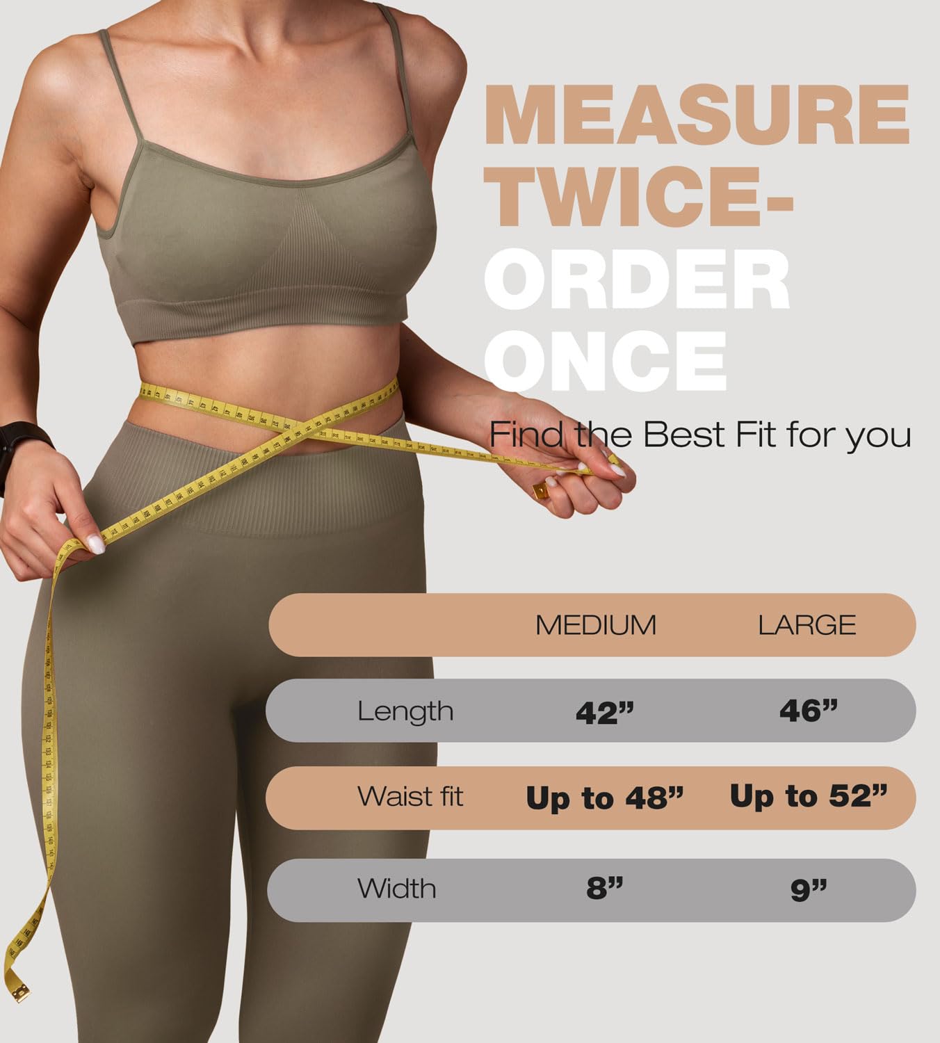 ActiveGear Waist Trainer for Women & Men – Skin Colored Sweat Band Waist Trimmer Belt for a Toned Look - Reinforced Trim and Extra Secure Fastening (Cinnamon, Medium: 8” x 42”)