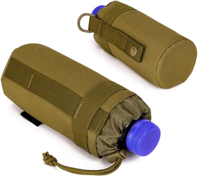 Adjustable Tactical Water Bottle Pouch CREATOR Foldable MOLLE Water Bottle Holder Attachment Carrier for Backpack/Waist bag/Belt