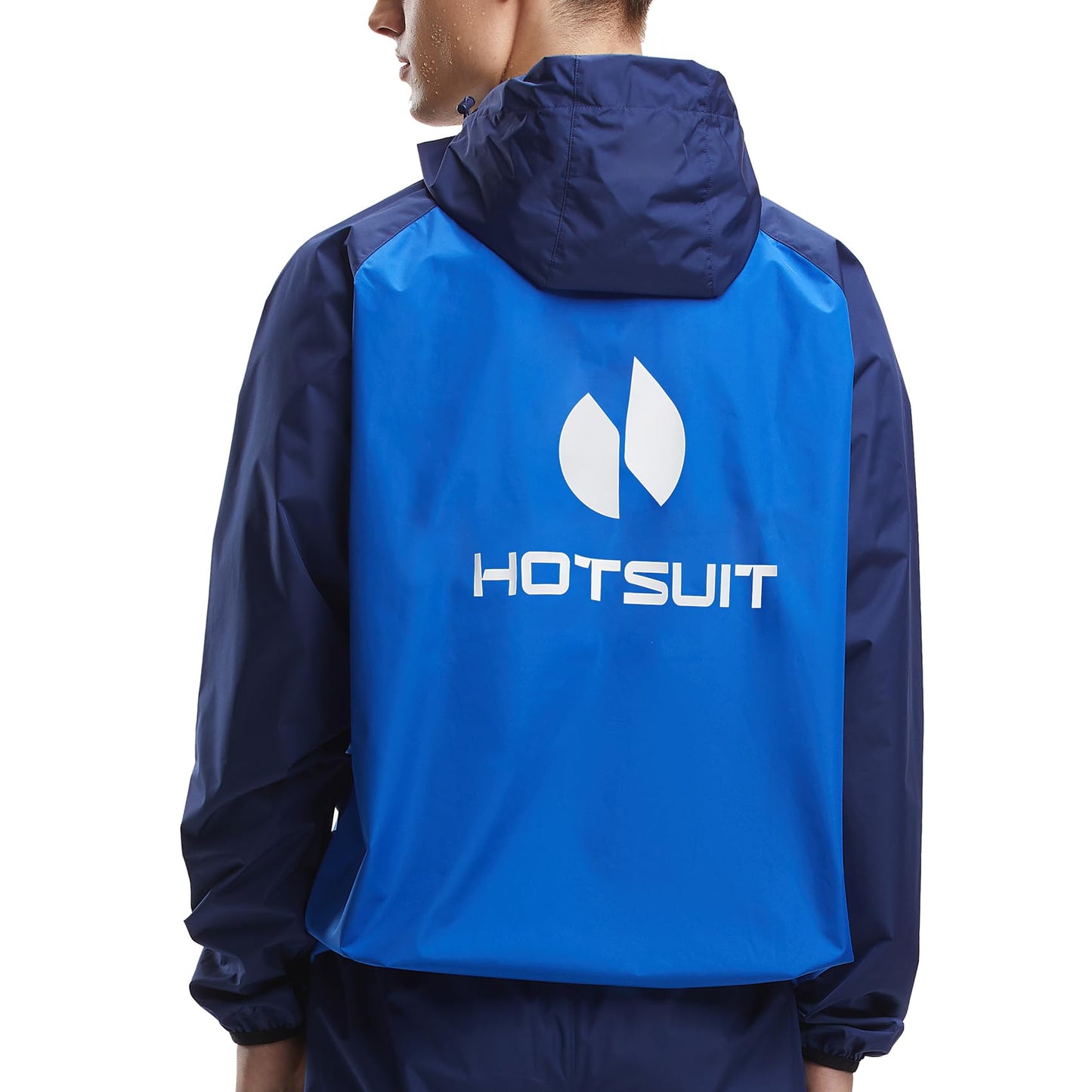 HOTSUIT Sauna Jacket for Men Workout Weight Loss Sauna Shirts, Navy, S