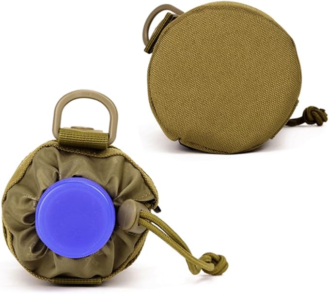 Adjustable Tactical Water Bottle Pouch CREATOR Foldable MOLLE Water Bottle Holder Attachment Carrier for Backpack/Waist bag/Belt
