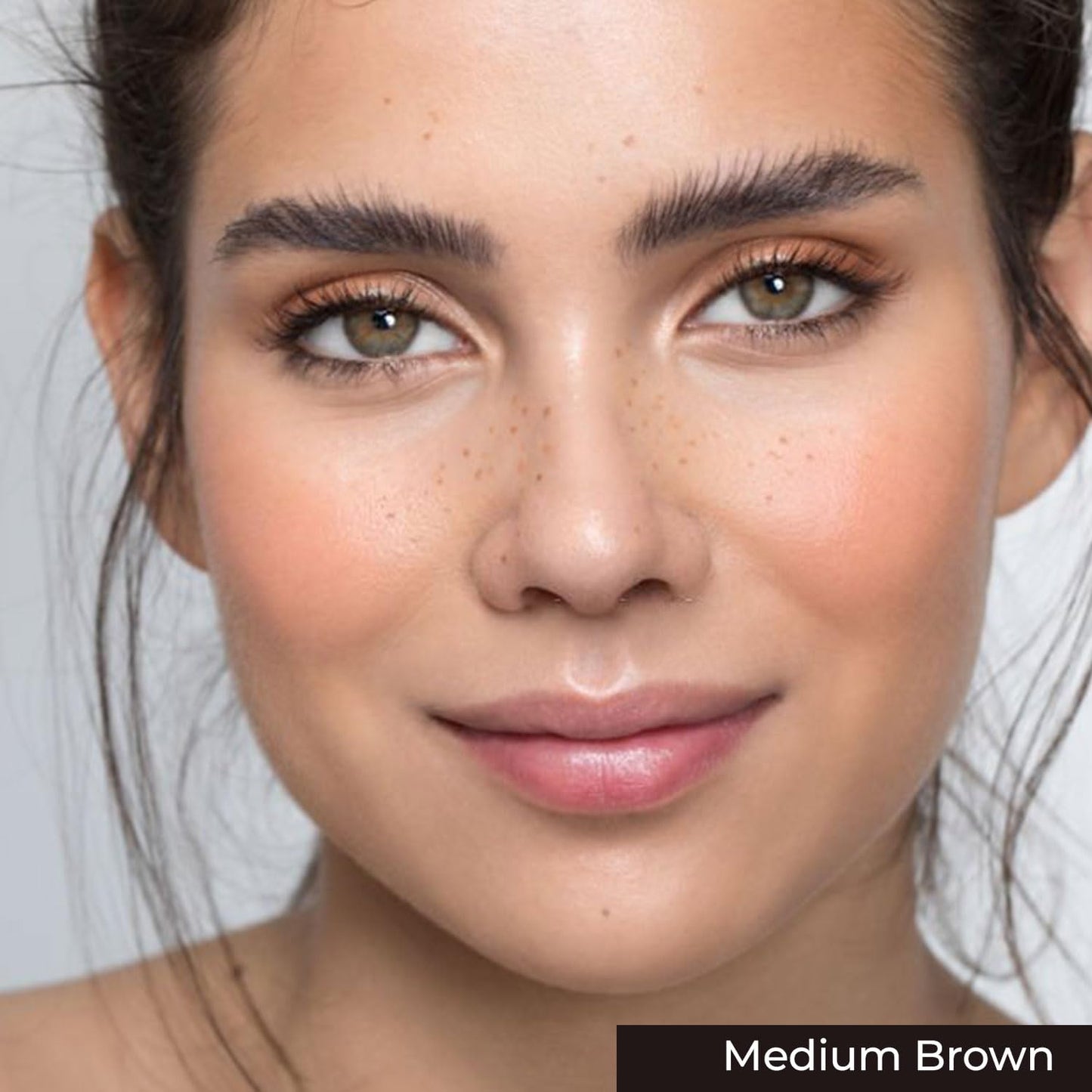 MENELA Eyebrow Henna Tint - Medium Brown Henna Brow Dye with Bamboo Extract for Enhanced, Natural-Looking Brows - 2.5g Henna Powder & 15ml Fixer - Eyebrow Tint Kit