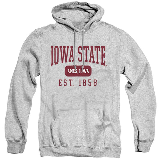 Iowa State University CyclonesOfficial Founded Date Unisex Adult Pull-Over Hoodie, Athletic Heather, Medium