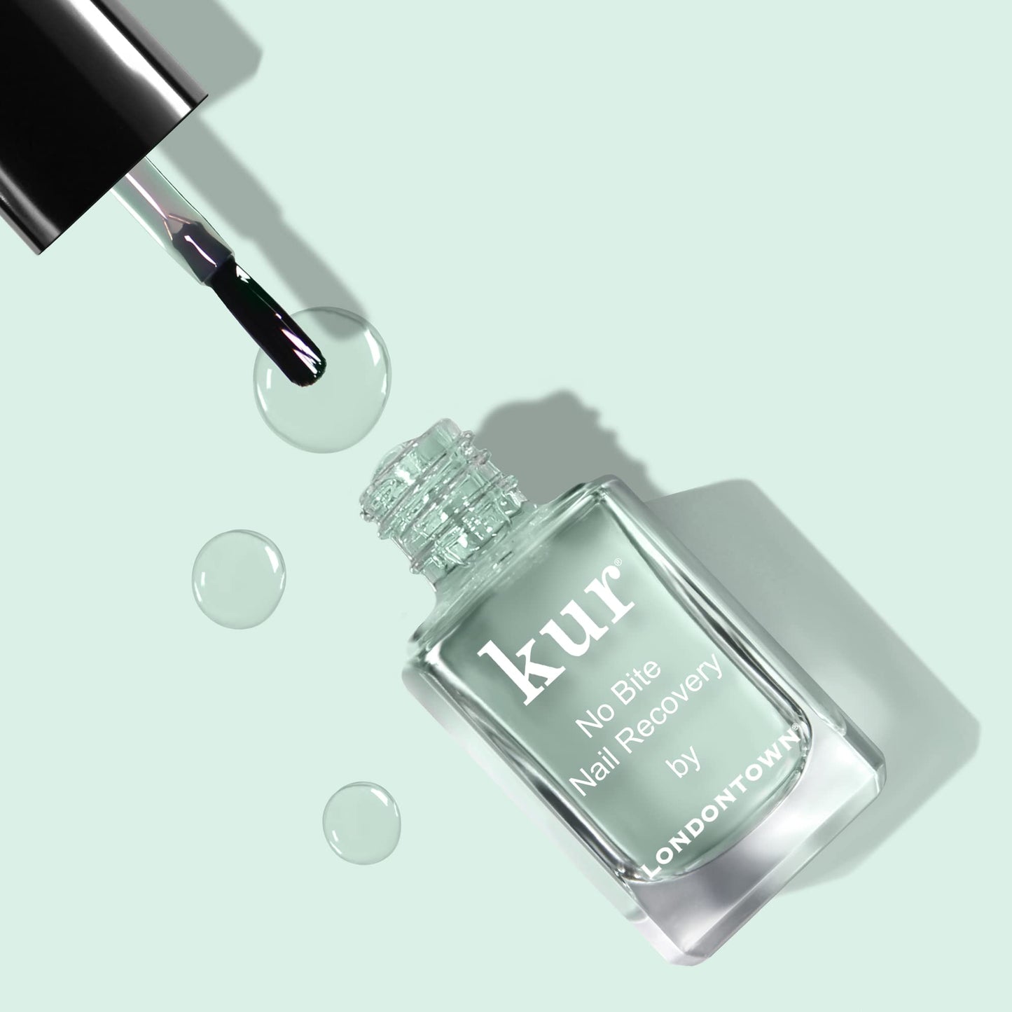 LONDONTOWN No Bite Nail Recovery - Nail Biting Prevention and Thumb Sucking Deterrent Invisible Finish, Non Toxic Bitter Aftertaste Nail Growth Treatment, .40fl oz