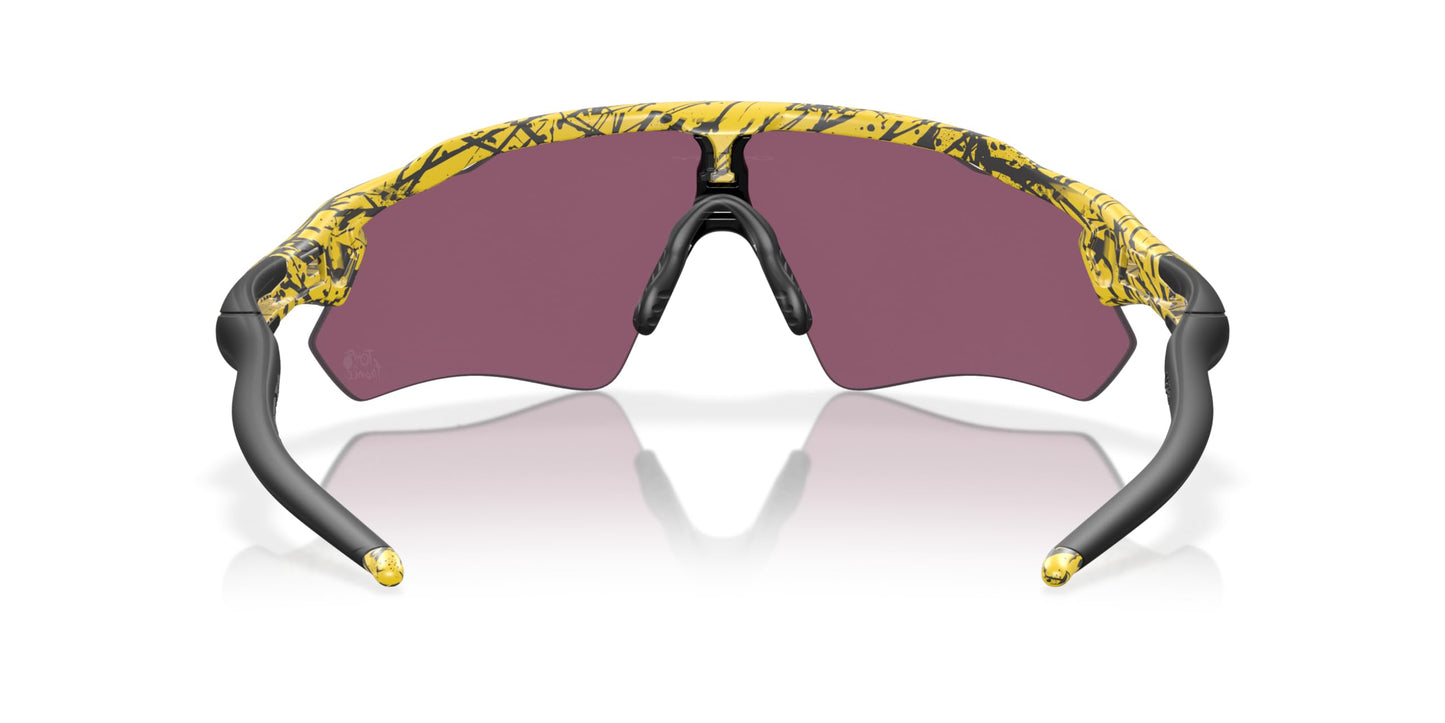 Oakley Men's OO9208 Radar EV Path Rectangular Sunglasses, TDF Splatter/Prizm Road Black, 38 mm