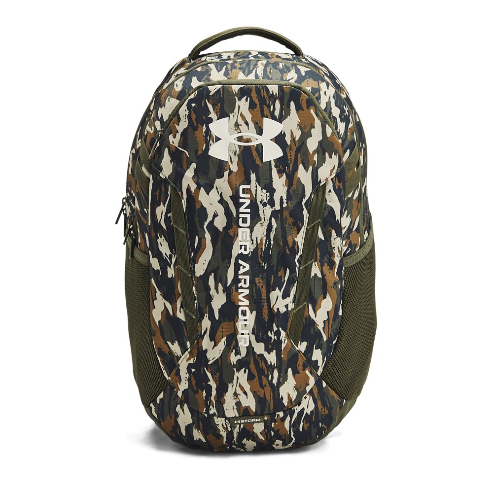 Under Armour Unisex-Adult Hustle 6.0 Backpack, (390) Marine OD Green / / Summit White, One Size Fits Most