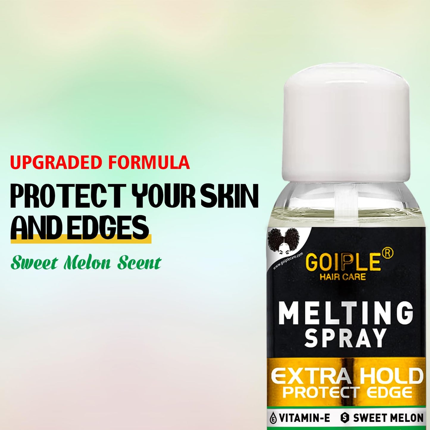 3.4 fl oz Lace Melting and Holding Spray Glue-Less Hair Adhesive for Wigs, Extra Hold Lace Melting Spray Adhesive Wig Spray for Closure Wigs Extensions, Wig Melting Spray Strong Natural Forming Hold