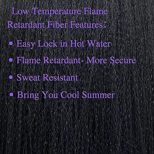 Gray Braiding Hair Pre stretched Prefeathered Braid in Hair Extensions