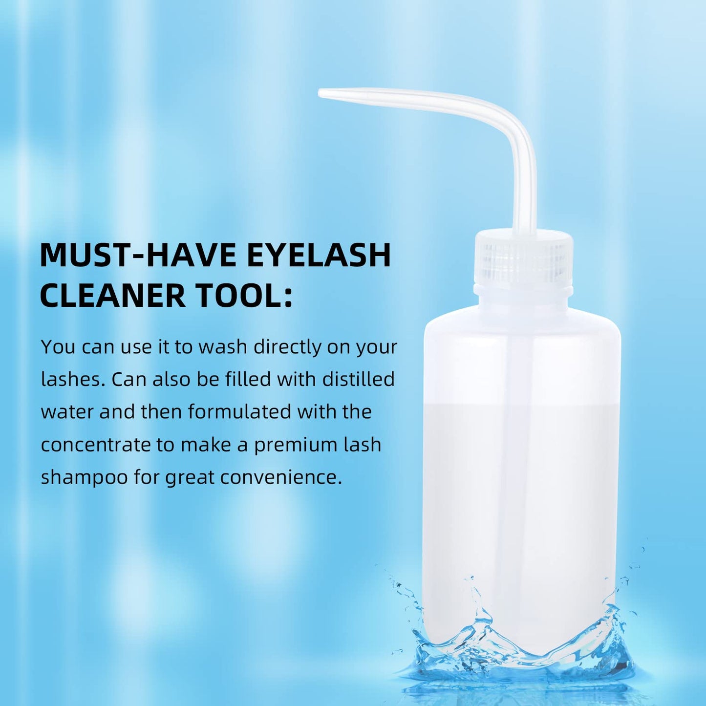 ACTROL Eyelash Cleaner Concentrate Set Rose 100ml Eyelash Extension Shampoo Natural Foaming Cleanser 60ml Bottled Cleansing Brush Paraben and Sulfate Free Lashes & Salon Home Care Eyelash Shampoo