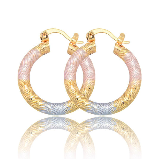 18K Gold Plated Hoop Earrings for women Trendy Twisted Huggie Hoops Earrings Lightweight Large Chunky Earrings 925 Sterling Silver Boho Jewelry for Teen Girls Gift (style 20)