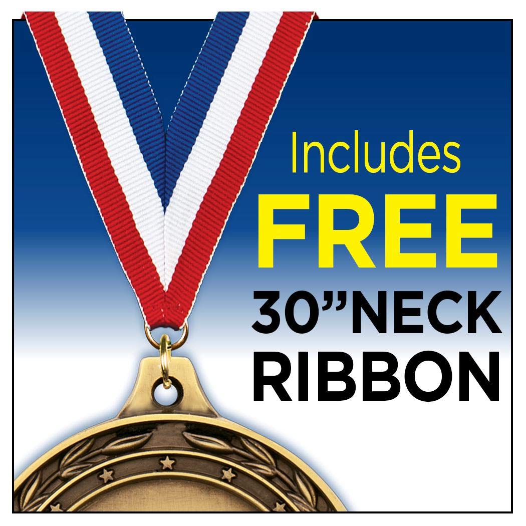 Grill Master First Place Medal, 3" Gold Grilling Competition Trophy Medal Award 5 Pack Prime