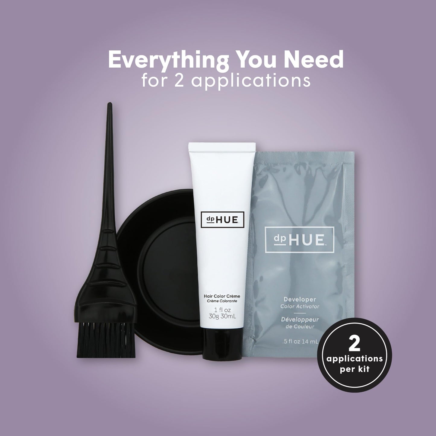 Dphue Root Touch-Up Kit - Black Unisex Hair Color 2 Applications
