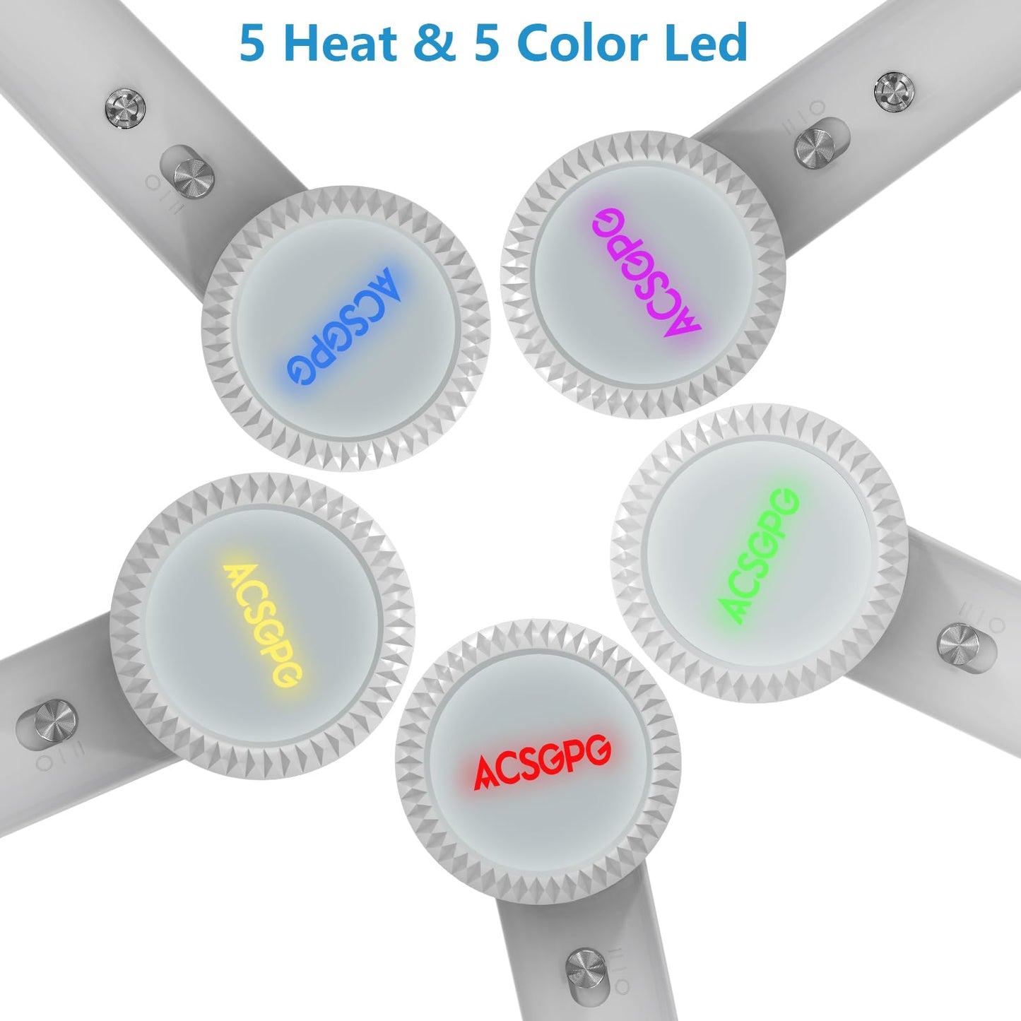 ACSGPG Hair Dryer - 110000 RPM High-Speed Brushless Negative Ionic Hair Blow Dryer - Fast Drying, Low Noise, Lightweight & Thermo Control - Hairdryer with 360° Magnetic Nozzle for Home, Travel(White)