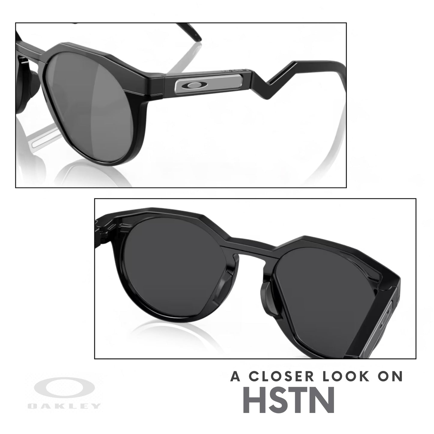 Oakley OO9242 924201 52MM Matte Black/Prizm Black Round Sunglasses for Men + BUNDLE With Designer iWear Complimentary Eyewear Kit