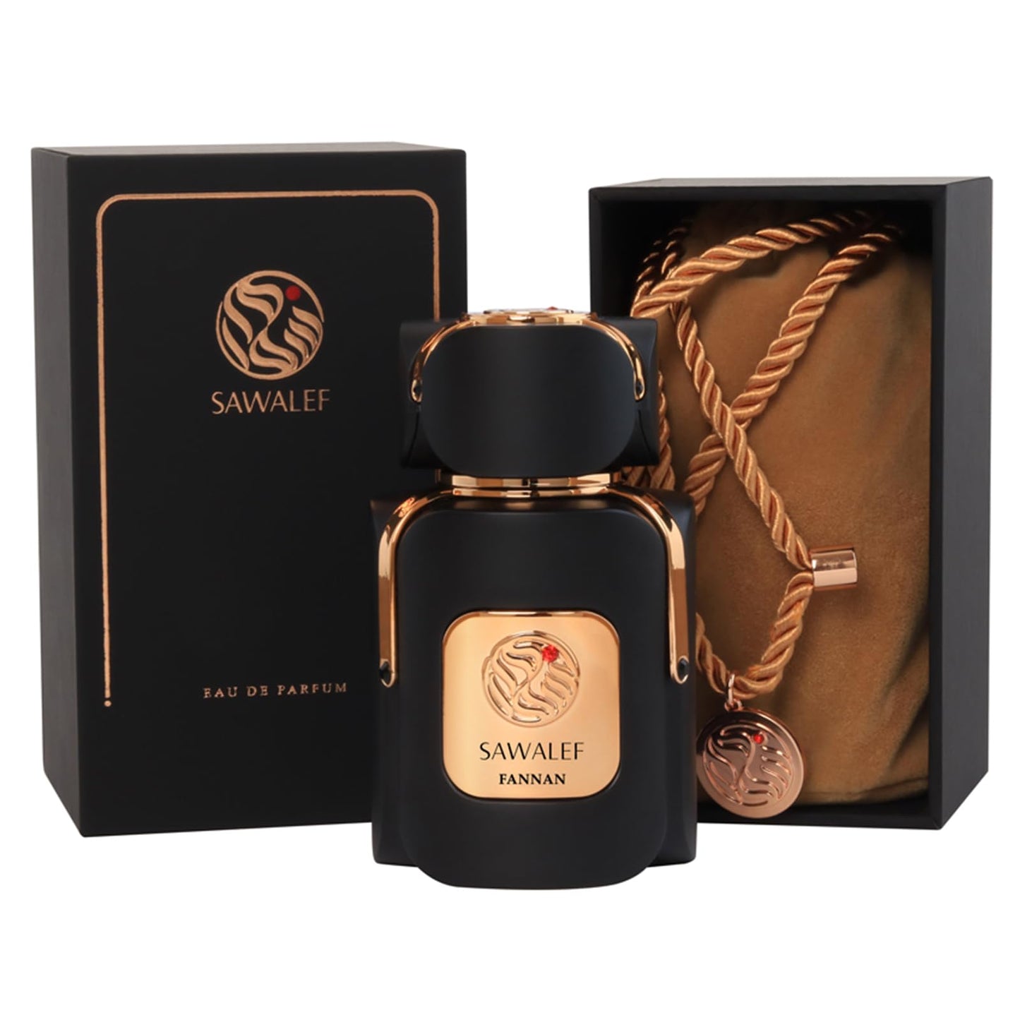 Swiss Arabian FANNAN, Eau de Parfum 80 mL from the SAWALEF Boutique Range | Unisex Mossy Woods Niche Release | Long Lasting with Intense Sillage | Cologne for Men and Perfume for Women | Oud