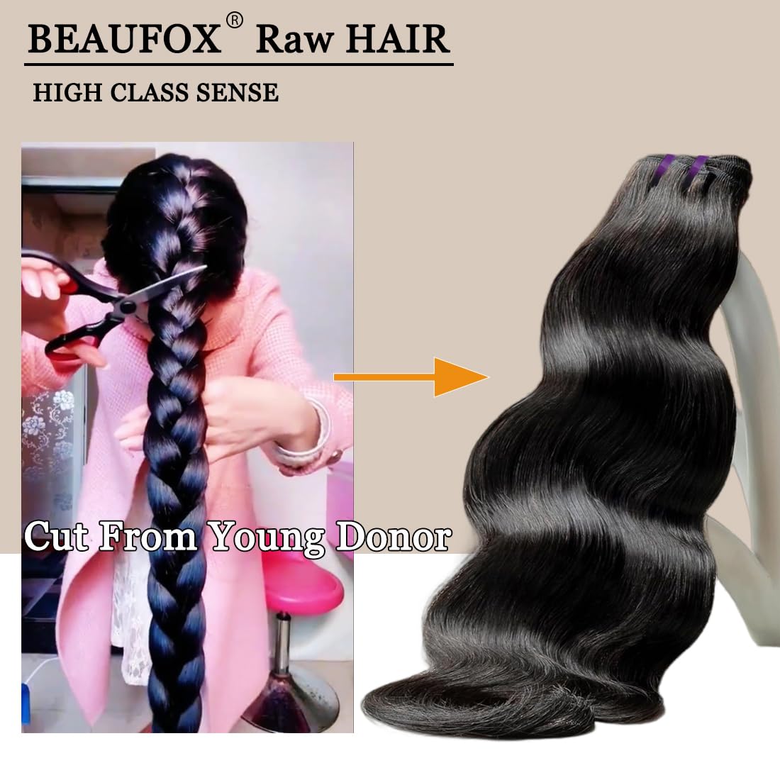 16A Raw Human Hair Bundles Body Wave Bundles 14 16 18 Inch Brazilian Hair Body Wave Human Hair Bundles 100% Unprocessed Virgin Hair Body Wave 3 Bundles Double Weft Full and Thick Natural Color