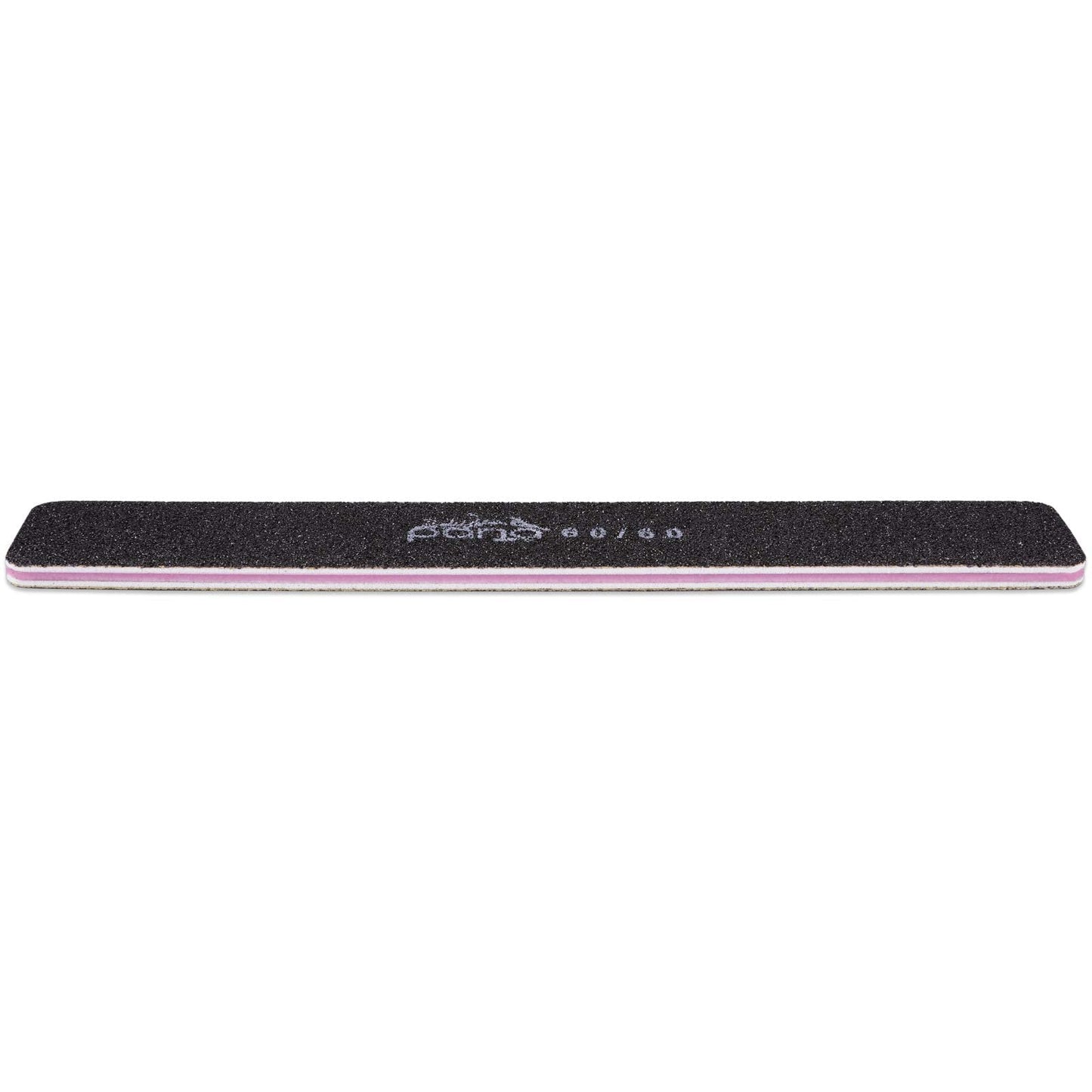 10PCS Jumbo Size PANA Professional Double Sided Nail Files - Black, 60/60 Grit - Emery Board Nail Buffering File Manicure Pedicure Nail Polisher Washable