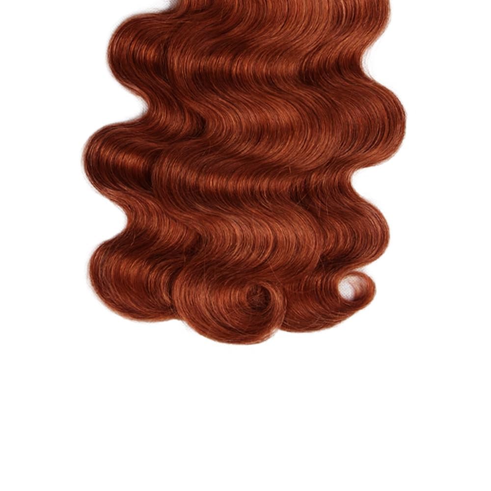 32 32 32 Inch AuokMar Hair Brown Body Wave Bundles Human Hair Color #33 Human Hair Bundles Peruvian Virgin Remy Hair 3 Bundles Reddish Brown Body Wave Bundles Hair Extensions